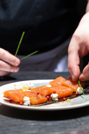 Photographe restaurant Lyon - Préparation en cuisine