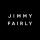 Texte blanc indiquant JIMMY FAIRLY en lettres majuscules, centré sur un fond noir uni.